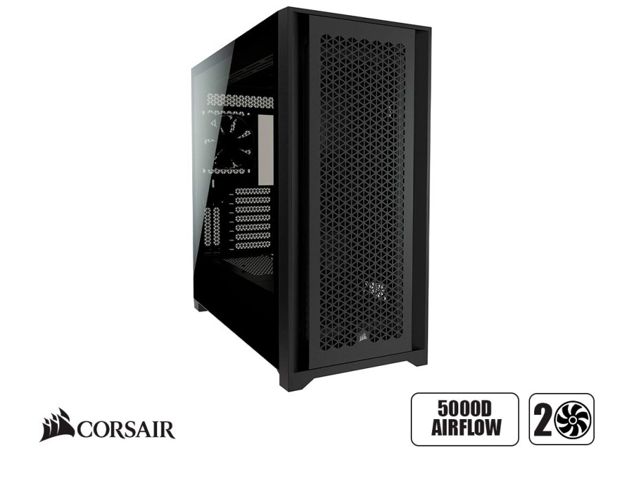 CASE CORSAIR 5000D AIRFLOW S/ FUENTE NEGRO 1 PANEL VIDRIO (CC-9011210-WW )