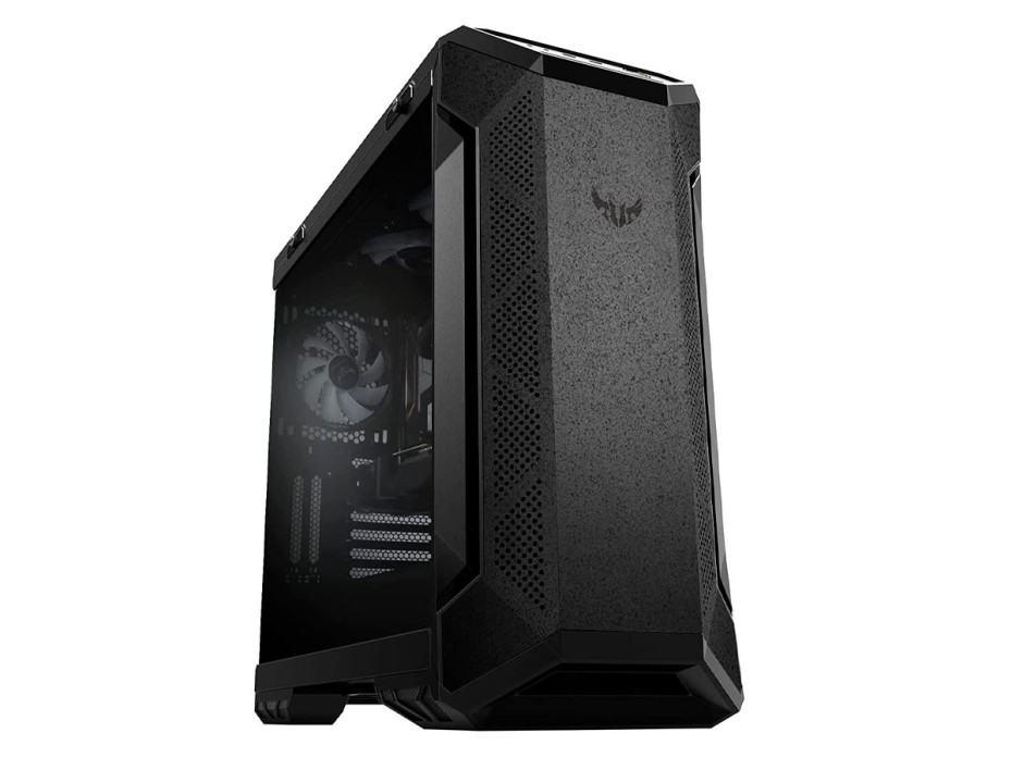 Case Asus Tuf Gaming Gt501 S/fuente (90dc0012-b48000) Panel De Vidrio, 4 Ventiladores, Led Rgb, Negro