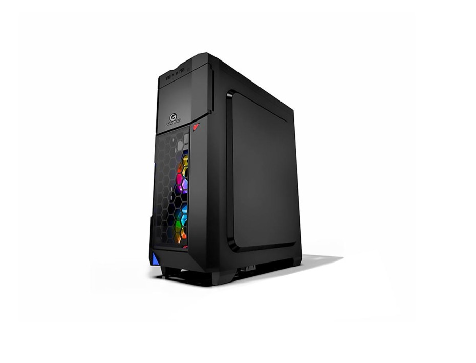 Case Gambyte Gowa Fuente 600w, Con Panel Lateral De Vidrio Templado, Led Argb, Color Negro (gtt1205a)