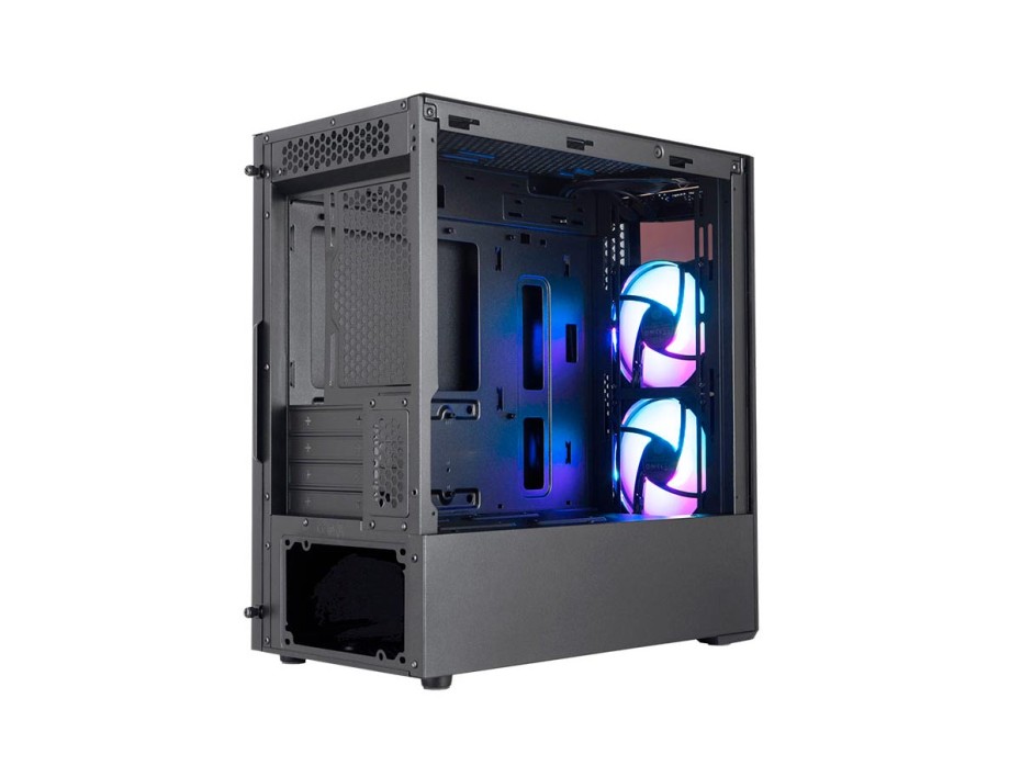 CASE COOLER MASTER MASTERBOX MB320L SIN FUENTE, CON PANEL LATERAL DE VIDRIO TEMPLADO, 2 VENTILADORES FRONTALES LED RGB, 2 PUERTOS USB (MCB-B320L-KGNN-