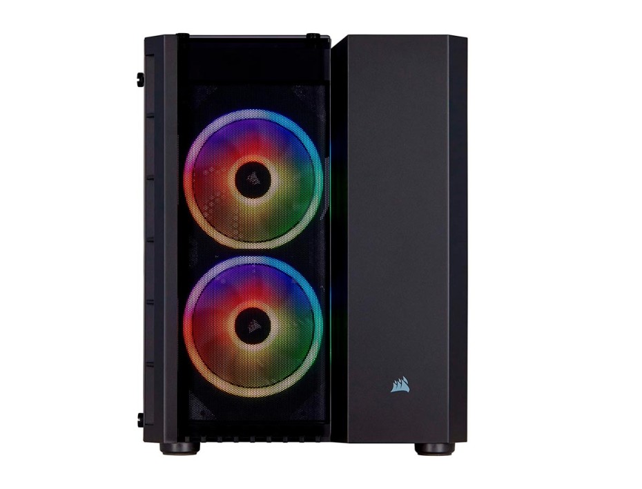 CASE CORSAIR CRYSTAL 280X SIN FUENTE, CON PANEL LATERAL DE VIDRIO TEMPLADO, 2 VENTILADROES LED RGB, 2 PUERTOS USB, COLOR NEGRO  (CC-9011135-WW)