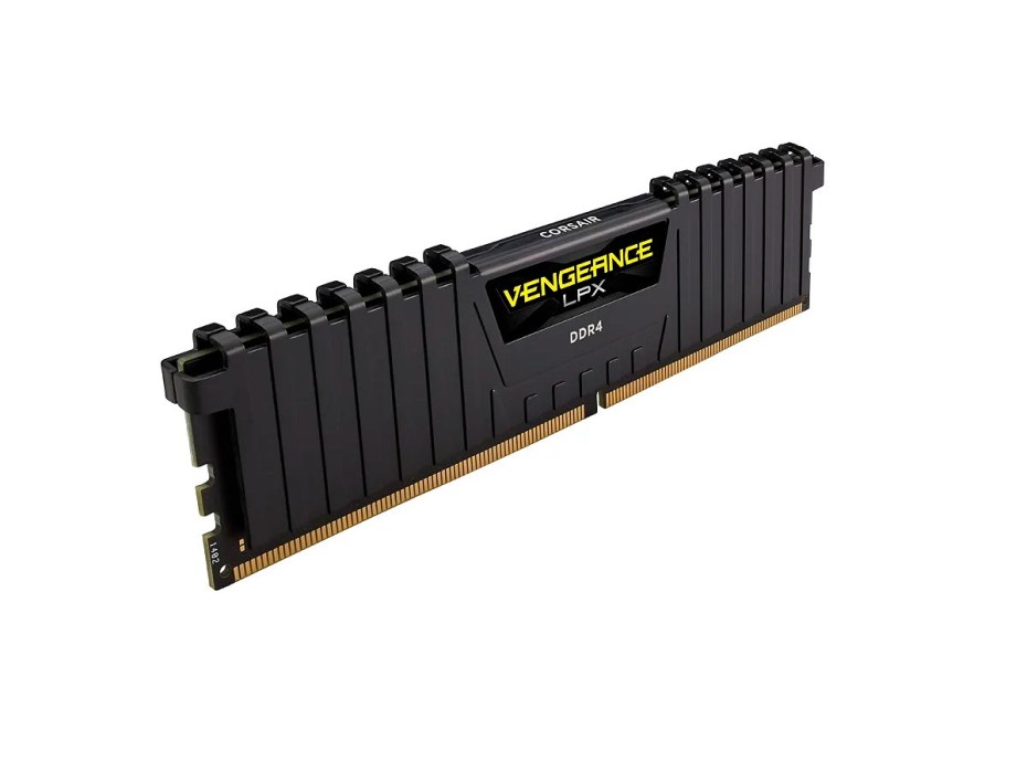 MEMORIA RAM CORSAIR DDR4 16GB (2X8GB), FRECUENCIA 3600 MHZ, VENGEANCE LPX NEGRO, PARA PC DE ESCRITORIO (CMK16GX4M2D3600C18)