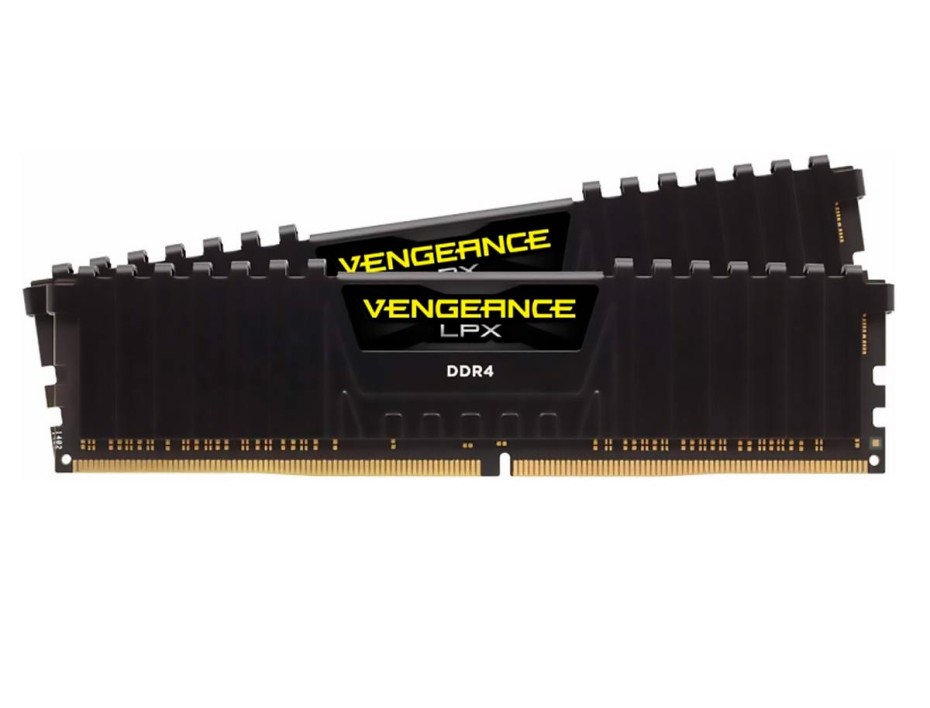 MEMORIA RAM CORSAIR DDR4 16GB (2X8GB), FRECUENCIA 3600 MHZ, VENGEANCE LPX NEGRO, PARA PC DE ESCRITORIO (CMK16GX4M2D3600C18)