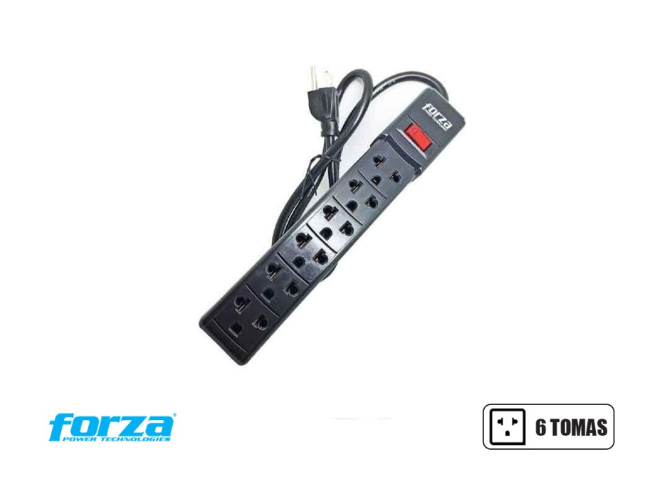 Regleta Forza 6 Tomas (ps-001b)