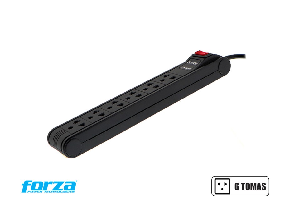 SUPRESOR DE PICO FORZA 6 TOMAS (FPS-005B)