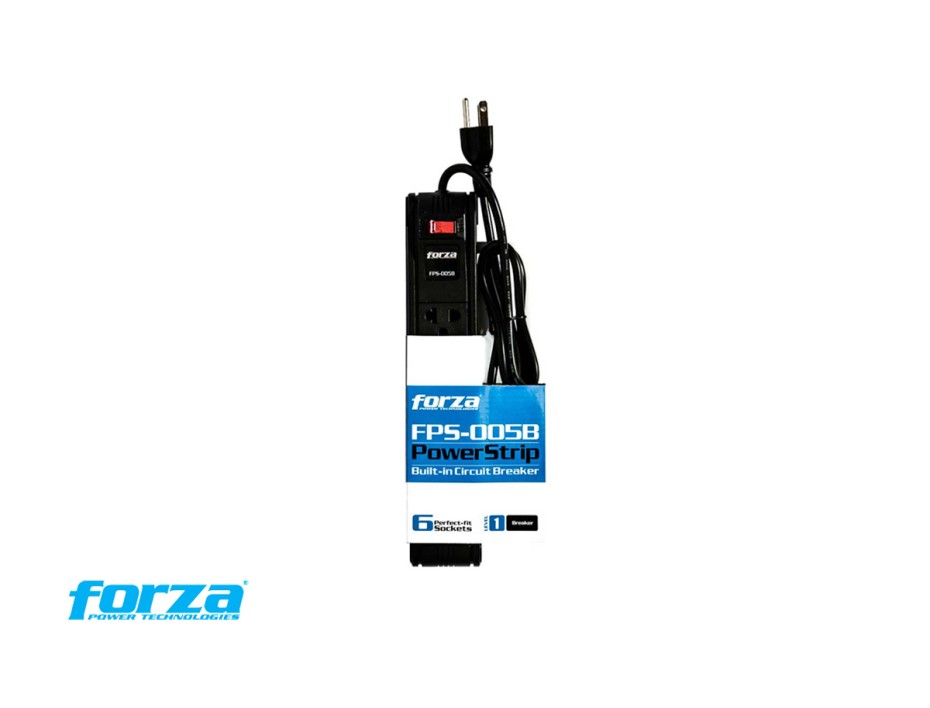 SUPRESOR DE PICO FORZA 6 TOMAS (FPS-005B)