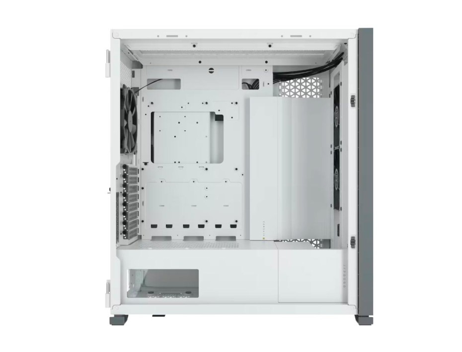 Case Corsair 7000d Airflow S/fuente (cc-9011219-ww) Panel De Vidrio, 3 Ventiladores, Blanco