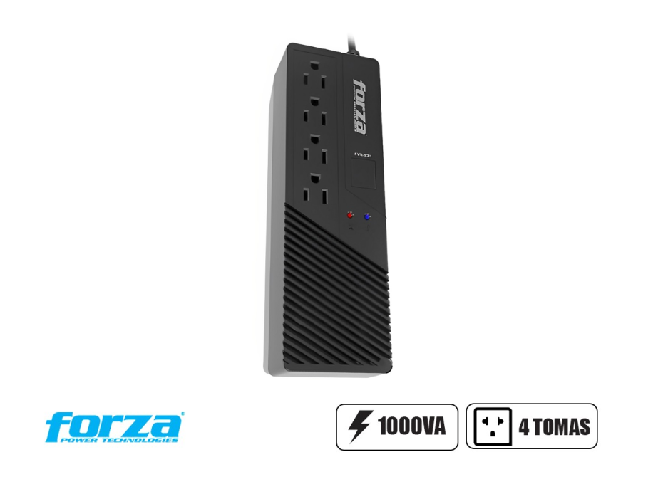 ESTABILIZADOR FORZA  1000VA 4 TOMAS (FVR-1012)