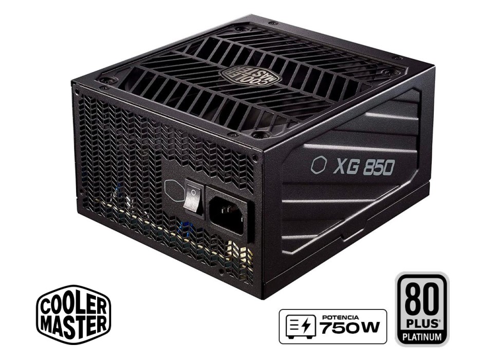 FUENTE COOLER MASTER 750W, XG750 PLATINUM 80 PLUS - ATX MODULAR NEGRO (MPG-7501-AFBAP-U2)