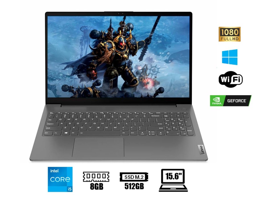 LAPTOP LENOVO CORE I5 1135G7 V15 G2 ITL, PANTALLA 15.6 PULGADAS FHD TN, RAM 8GB, DISCO SOLIDO SSD 512GB, WINDOWS FREE (82KB01A0LM)