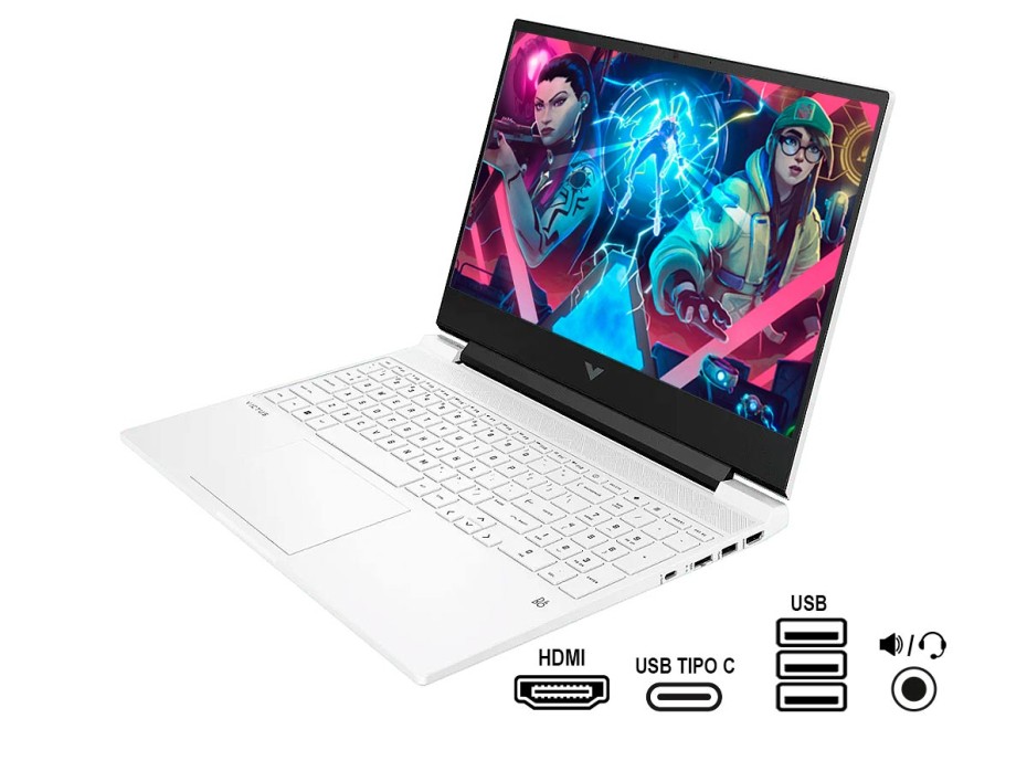 LAPTOP HP RYZEN 7 5800H VICTUS 15-FB0109LA, PANTALLA 15.6 FHD, RAM 16GB, DISCO SSD 512GB, VIDEO 3050 4GB NVIDIA, WINDOWS 11 (15-FB0109LA)