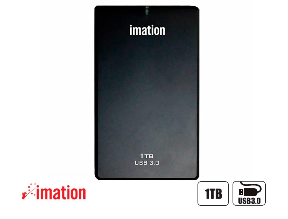 Disco Duro Externo Imation 1tb E30 (imation E30) Unidad De Almacenamiento Portable, Usb 3.0, Negro