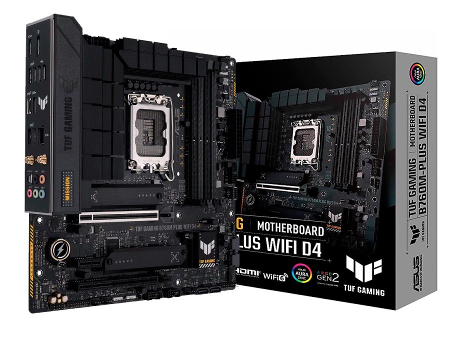 PLACA MADRE ASUS TUF GAMING B760-PLUS WIFI6 D5, PARA PROCESADORES INTEL LGA 1700, MEMORIA DDR5 DE 4 SOCKET HASTA 192GB BUSS 7200 MHZ (90MB1ER0-M0AAY0)