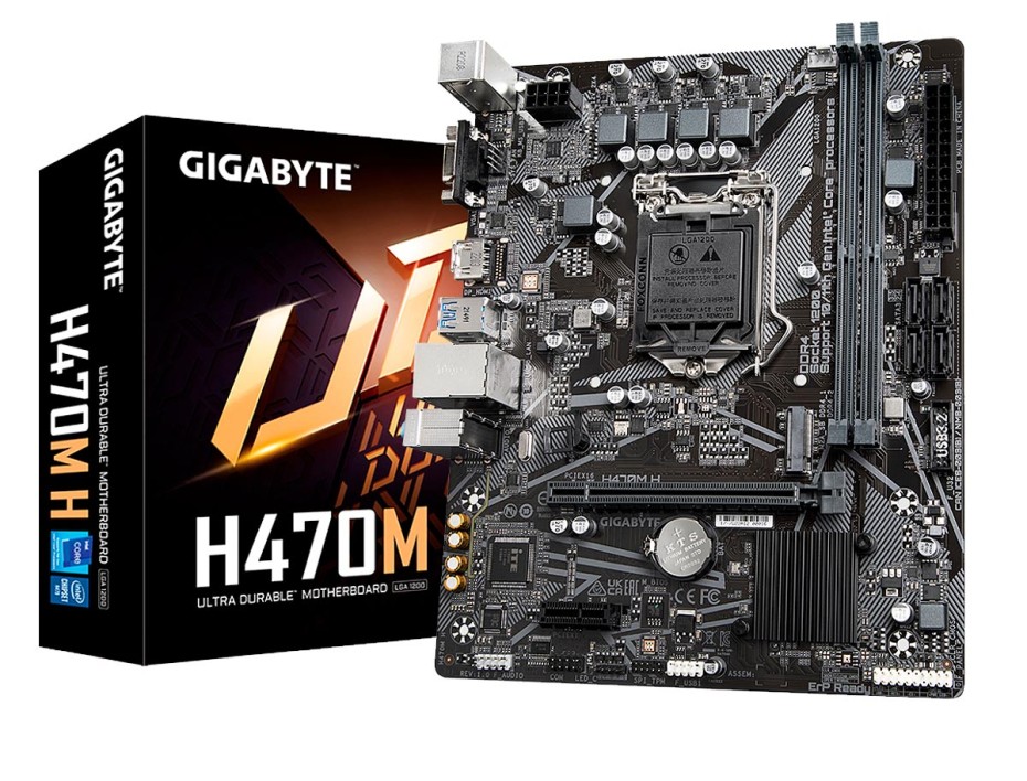 PLACA MADRE GIGABYTE H470M H (H470M H) SOCKET LGA 1200 | RAM DDR4 BUSS 3200MHZ | 11VA, 10MA GEN