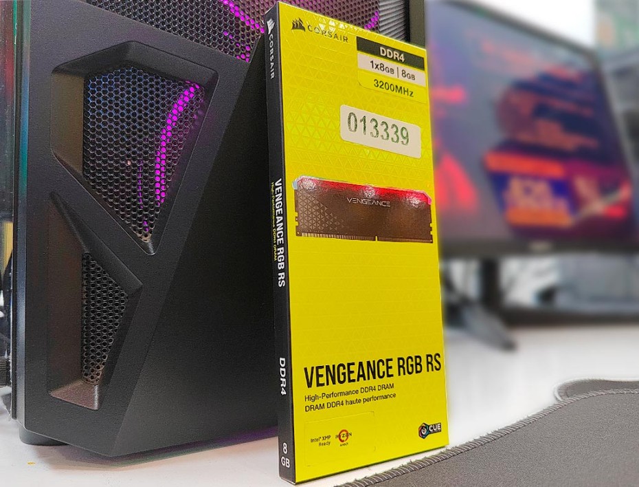 Memoria Ram Corsair Ddr4 8gb Vengeance Rs (cmg8gx4m1e3200c16) 3200 Mhz, Negro, Rgb