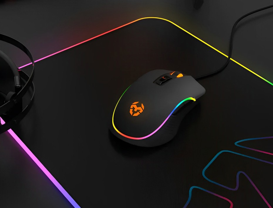 MOUSE KROM KANE GAMING, SENSOR HASTA 4000 DPI, ILUMINACION RGB, CON 8 BOTONES PROGRAMABLES, CONEXION USB, COLOR NEGRO (NXKROMKANE)