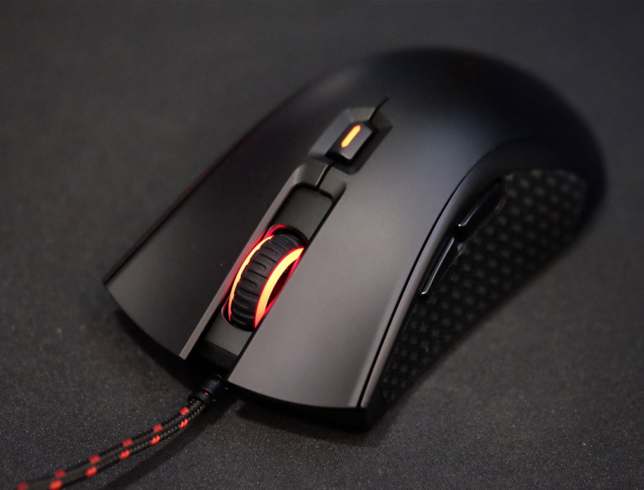 MOUSE HYPERX PULSEFIRE FPS PRO GAMING, SENSOR HASTA 16000 DPI, ILUMINACION RGB, CON 6 BOTONES PROGRAMABLES, CONEXION USB, COLOR NEGRO (HX-MC003B)