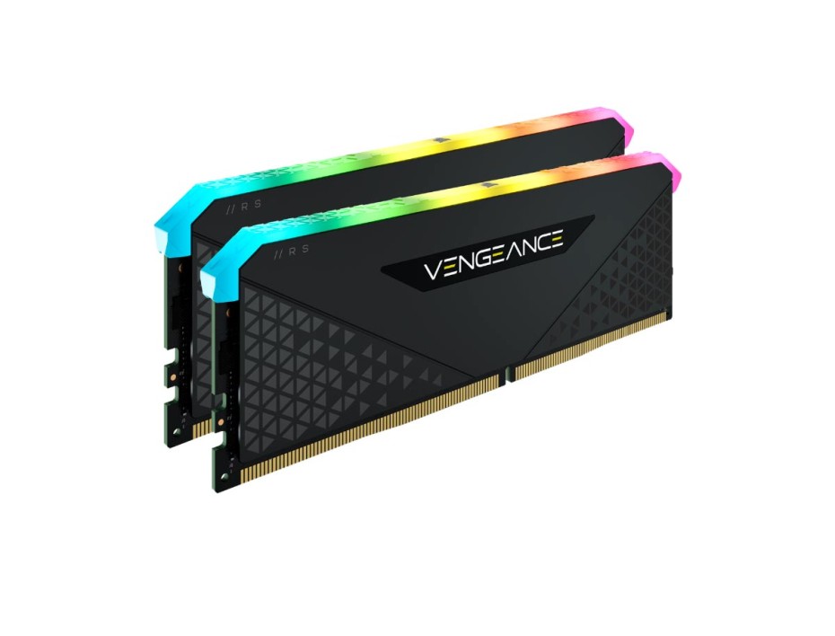 MEMORIA RAM CORSAIR DDR4 64GB / 3600MHZ (2X32) VENGEANCE RS RGB | BLACK | PC4-28800 (CMG64GX4M2D3600C18)