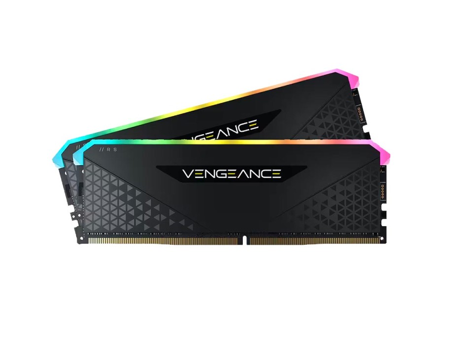 MEMORIA RAM CORSAIR DDR4 64GB / 3600MHZ (2X32) VENGEANCE RS RGB | BLACK | PC4-28800 (CMG64GX4M2D3600C18)