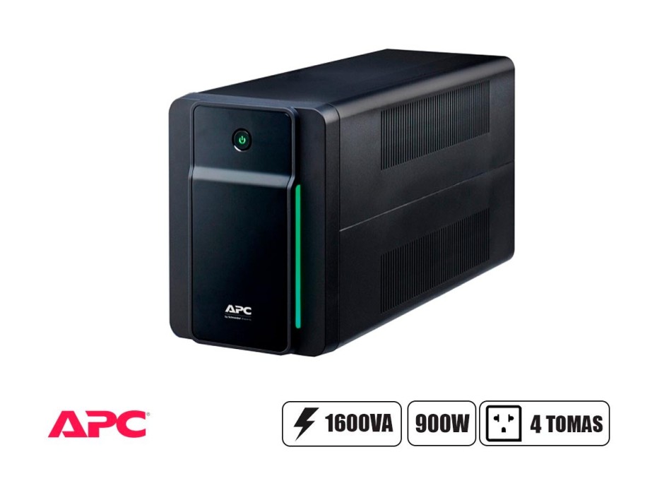 UPS APC 1600VA BACK-UPS 1600VA | 230V BACK PRO | 900W / 4 SALIDAS UNIVERSAL (BX1600MI-MS)