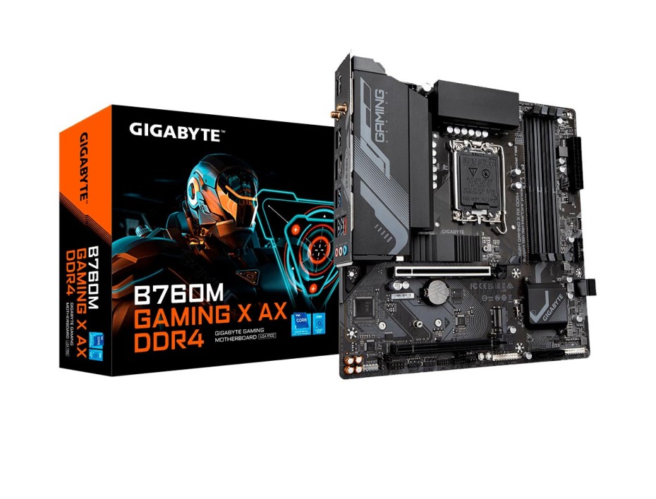 PLACA MADRE GIGABYTE B760M GAMING X AX D4 PARA PROCESADORES INTEL LGA 1700, MEMORIA DDR4 HASTA 128GB BUSS 5333 MHZ (B760M G X AX DDR4)