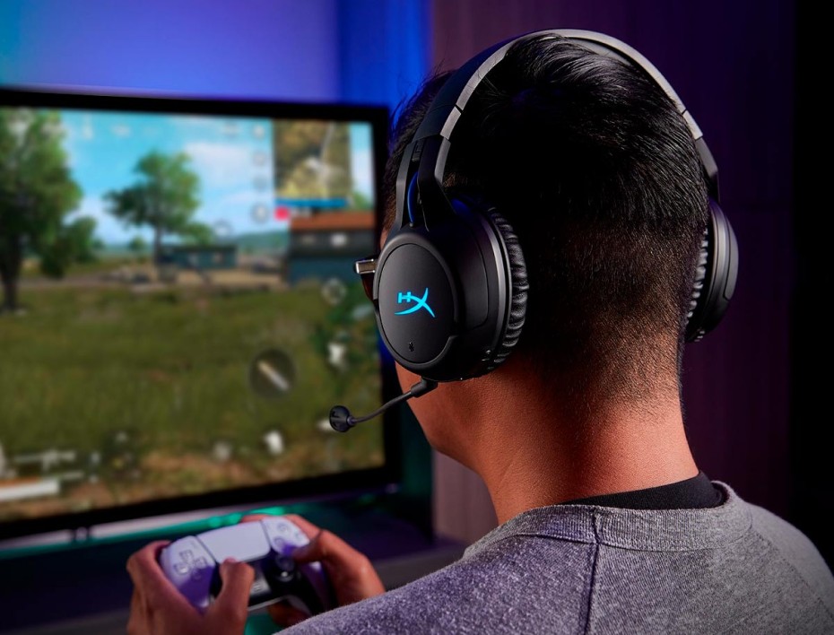 AURICULAR INALAMBRICO HYPERX CLOUD FLIGHT GAMING PS5 PS4, CON MICROFONO, CONTROL DE VOLUMEN, COLOR NEGRO (HHSF1-GA-BK/G)