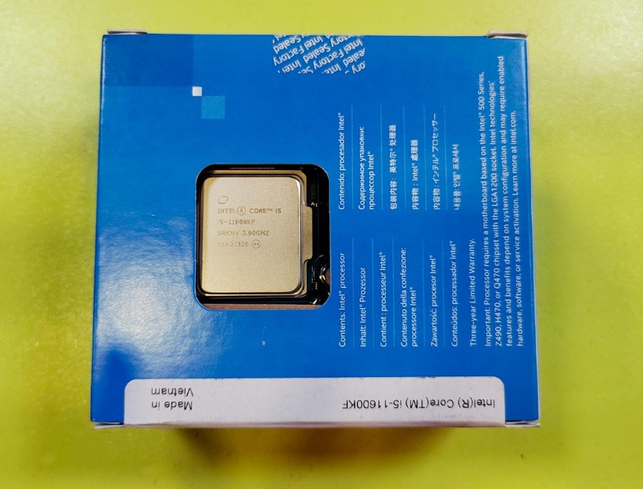 Procesador Intel Core I5 11600kf 3.9ghz Hasta 4.9ghz 12mb (bx8070811600kf) Lga 1200, 6 Nucleos