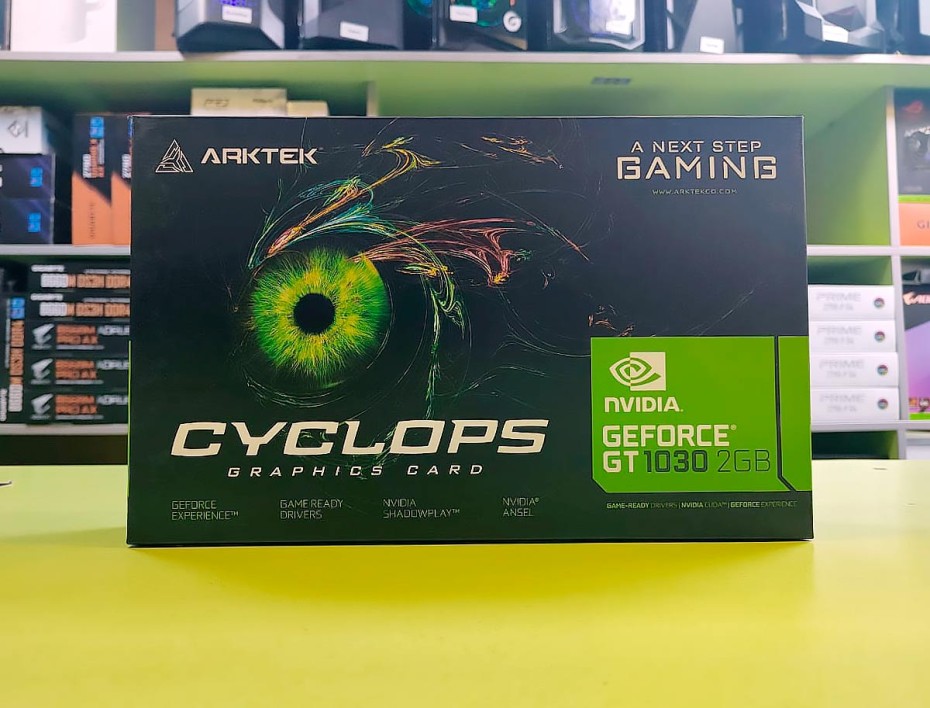 TARJETA DE VIDEO ARKTEK GT 1030 2GB DDR5 NVIDIA CYCLOPS 64 BITS (AKN1030D5S2GL1)