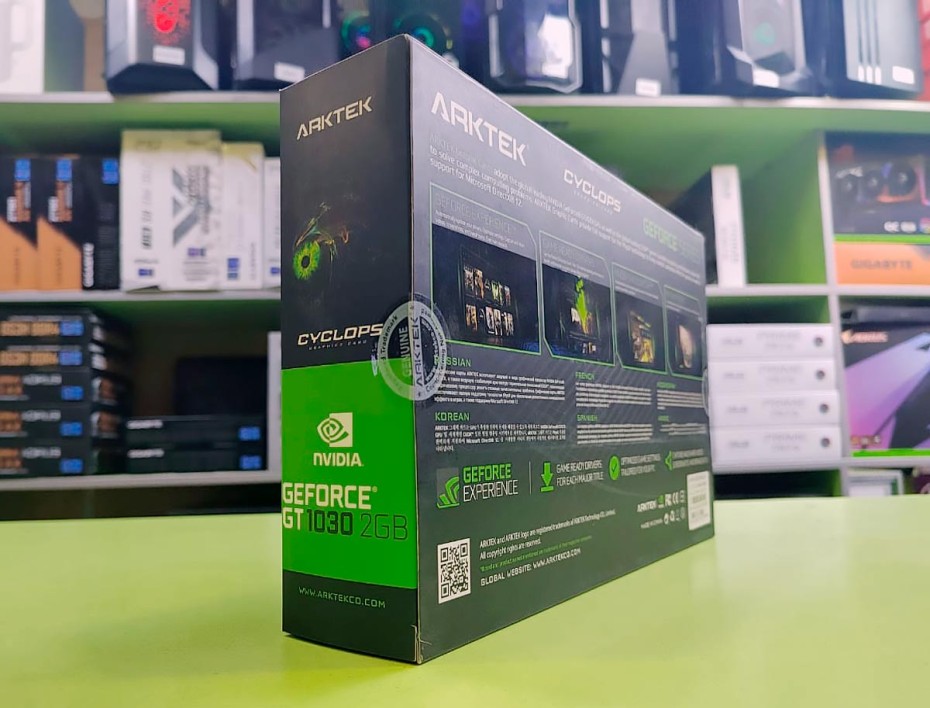 TARJETA DE VIDEO ARKTEK GT 1030 2GB DDR5 NVIDIA CYCLOPS 64 BITS (AKN1030D5S2GL1)