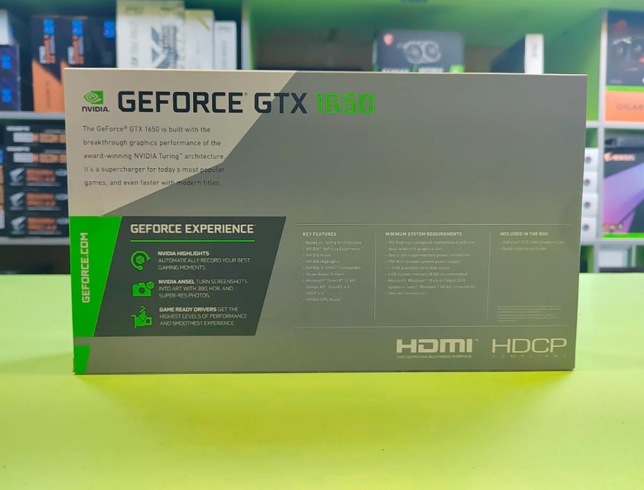 TARJETA DE VIDEO PNY DUAL FAN GTX 1650 4GB GDDR6 GEFORCE NVIDIA 128 BITS, GRAFICO PARA VIDEOJUEGOS, 2 VENTILADORES (VCG16504D6DFPPB1)