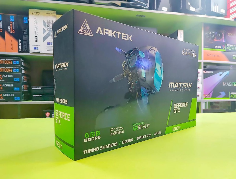 Tarjeta De Video Arktek Geforce Gtx 1660 Ti Matrix 6gb Gddr6 (akn1660tid6s6gh1) Nvidia 192 Bits, 2 Ventiladores