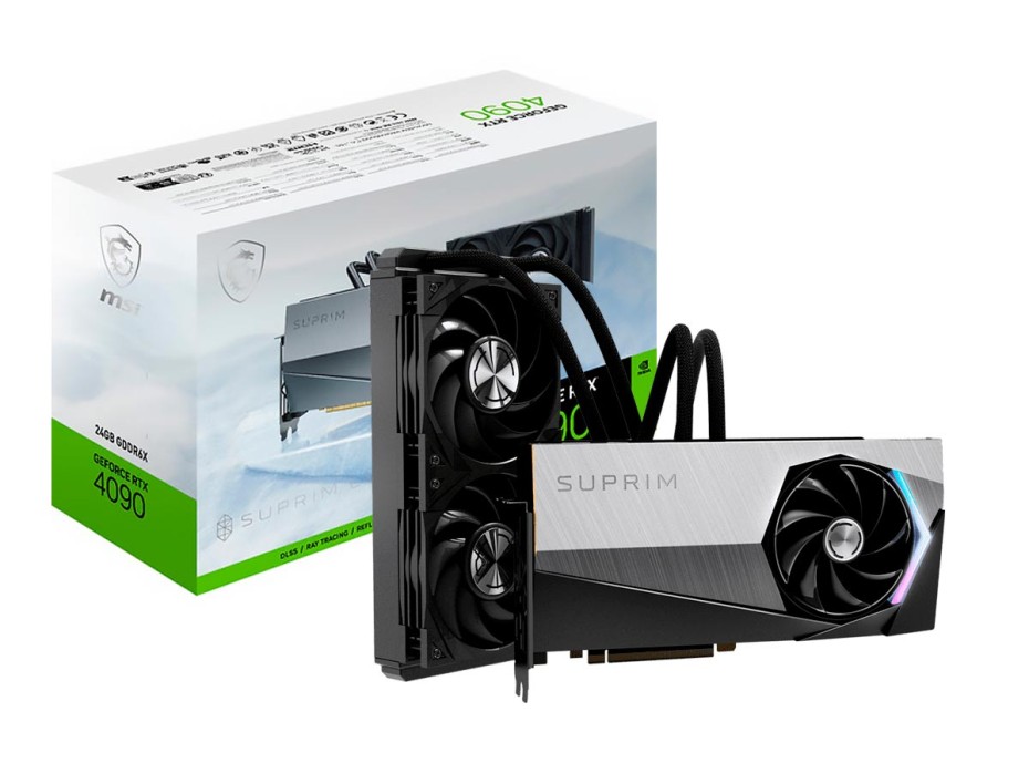 TARJETA DE VIDEO MSI RTX4090 GDDR6X NVIDIA SUPRIM LIQUID X 24 GB 384BITS ( 9 )