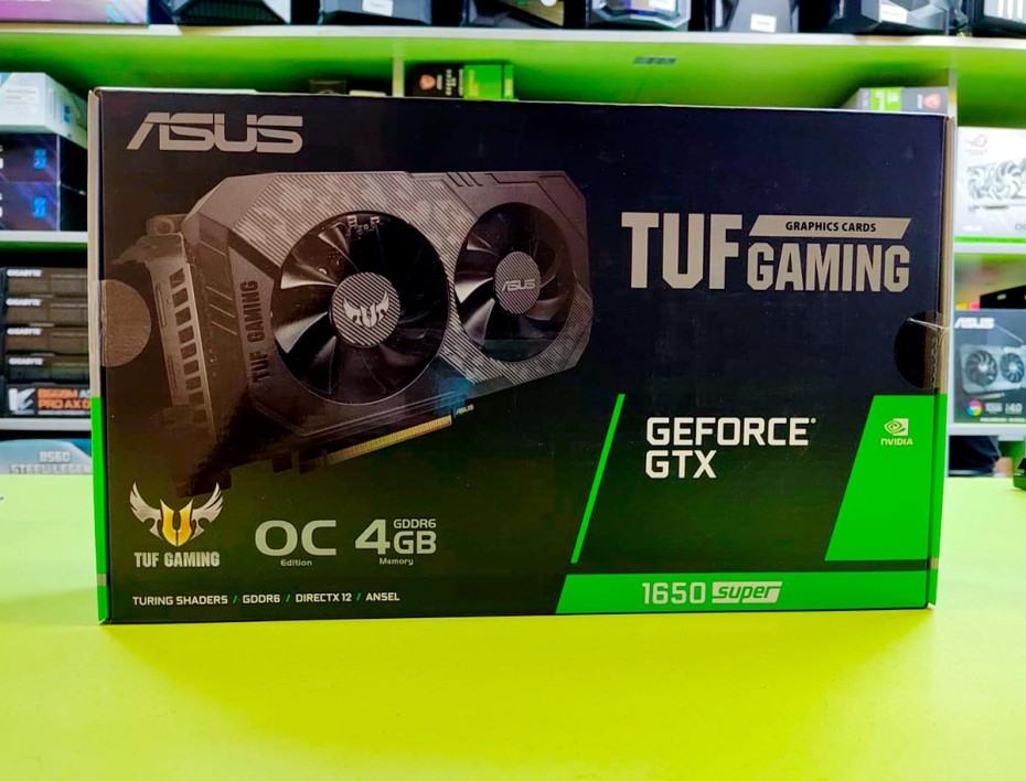 TARJETA DE VIDEO ASUS GTX1650 4GB SUPER GDDR6 NVIDIA TUF GAMING 128BITS (90YV0E42-M0AA00)