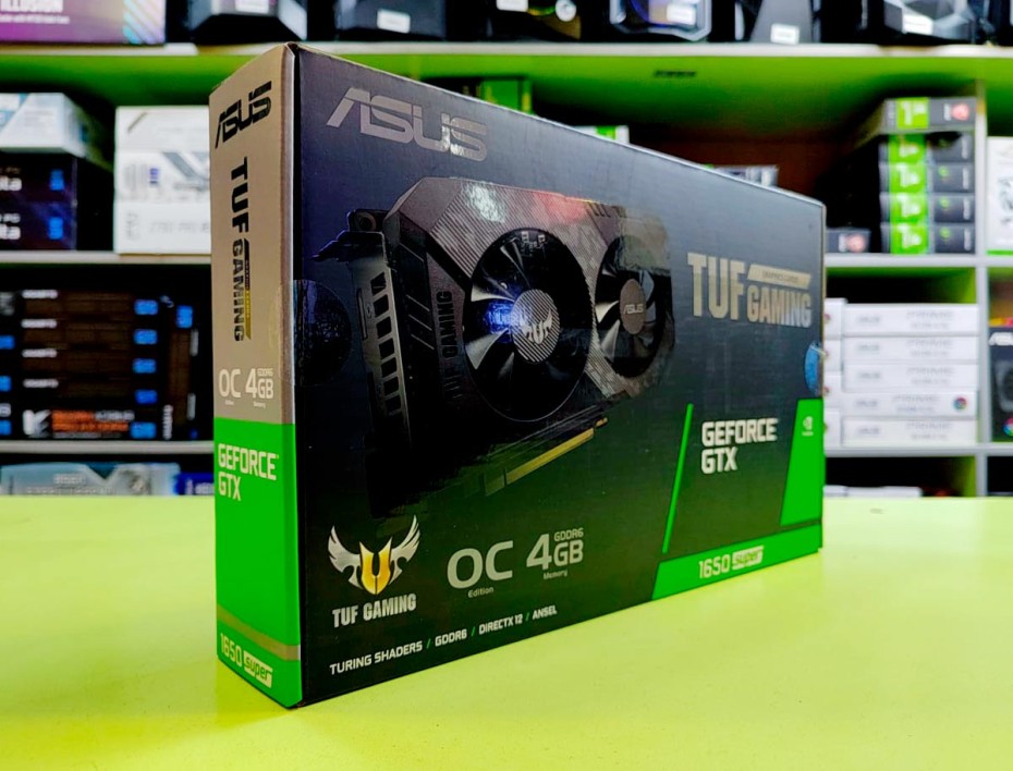 TARJETA DE VIDEO ASUS GTX1650 4GB SUPER GDDR6 NVIDIA TUF GAMING 128BITS (90YV0E42-M0AA00)