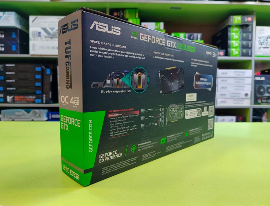 TARJETA DE VIDEO ASUS GTX1650 4GB SUPER GDDR6 NVIDIA TUF GAMING 128BITS (90YV0E42-M0AA00)