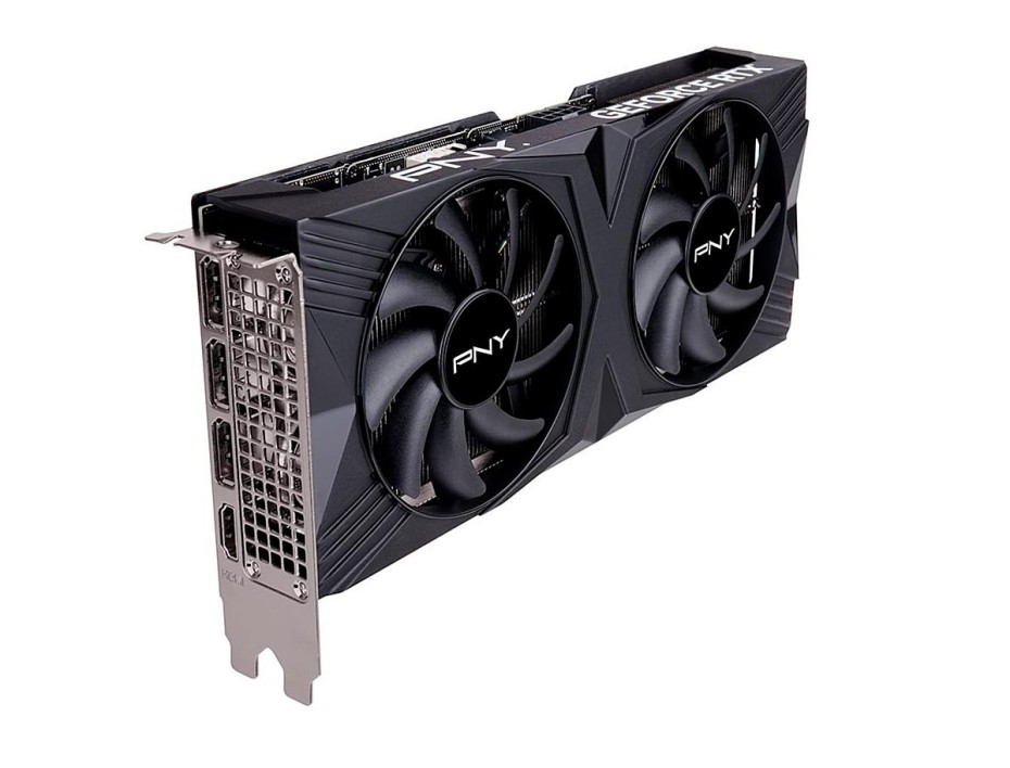 TARJETA DE VIDEO PNY GAMER VERTO 2X RTX 4070 12GB GDDR6X GEFORCE NVIDIA 192 BITS, GRAFICO PARA VIDEOJUEGOS, 2 VENTILADORES (VCG407012DFXPB1)
