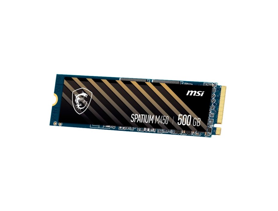 Unidad De Almacenamiento Ssd M.2 Pcie Msi 500gb Nvme Spatium M450, 2280 (sm450n500) 3600mb/s