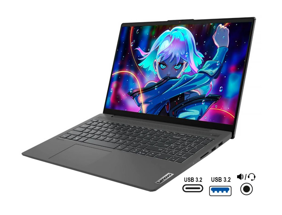 LAPTOP LENOVO CORE I7 1065G7 15IIL05, PANTALLA 15.6 PULGADAS HD, RAM 8GB, DISCO DURO 1TB, SSD M.2 128GB, WINDOWS FREE ESPAÑOL (81YK00WALM)