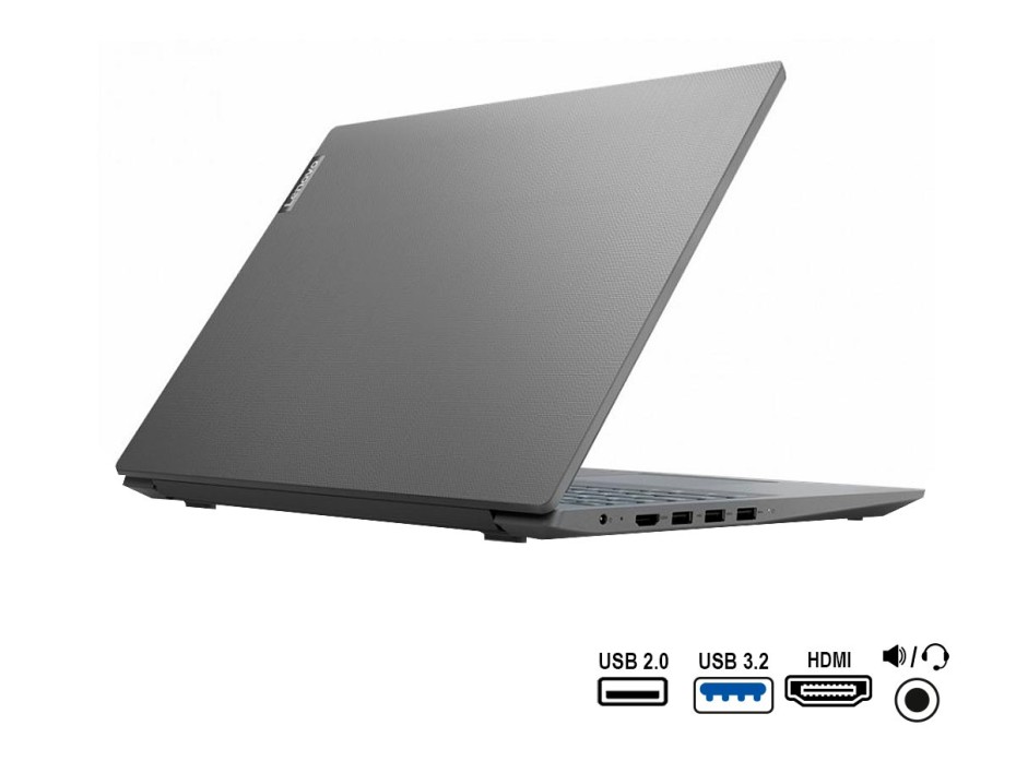 LAPTOP LENOVO CORE I3 10110U V15 IML, PANTALLA 15.6 PULGADAS HD TN, RAM 8GB, DISCO DURO 1TB, WINDOWS FREE (82NB002FAR)