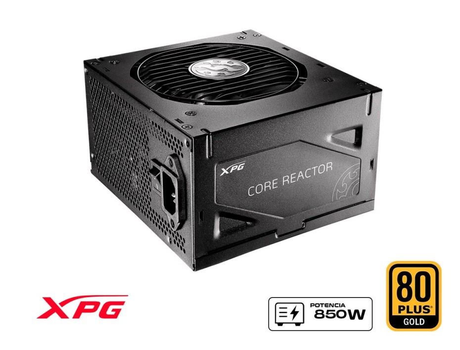 FUENTE DE PODER XPG 850W ATX, GOLD 80 PLUS, CORE REACTOR MODULAR, COLOR NEGRO (COREREACTOR850G)