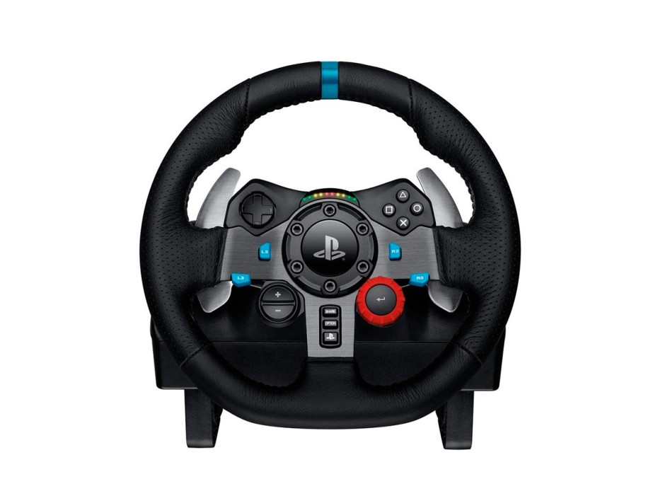 VOLANTE CON PEDAL LOGITECH DRIVING FORCE G29, BOTÓN RUEDA, GIRO DE 900 GRADOS BLOQUEO, SENSOR DE MANEJO, PEDALES DEL FRENO NO LINEAL (941-000110)