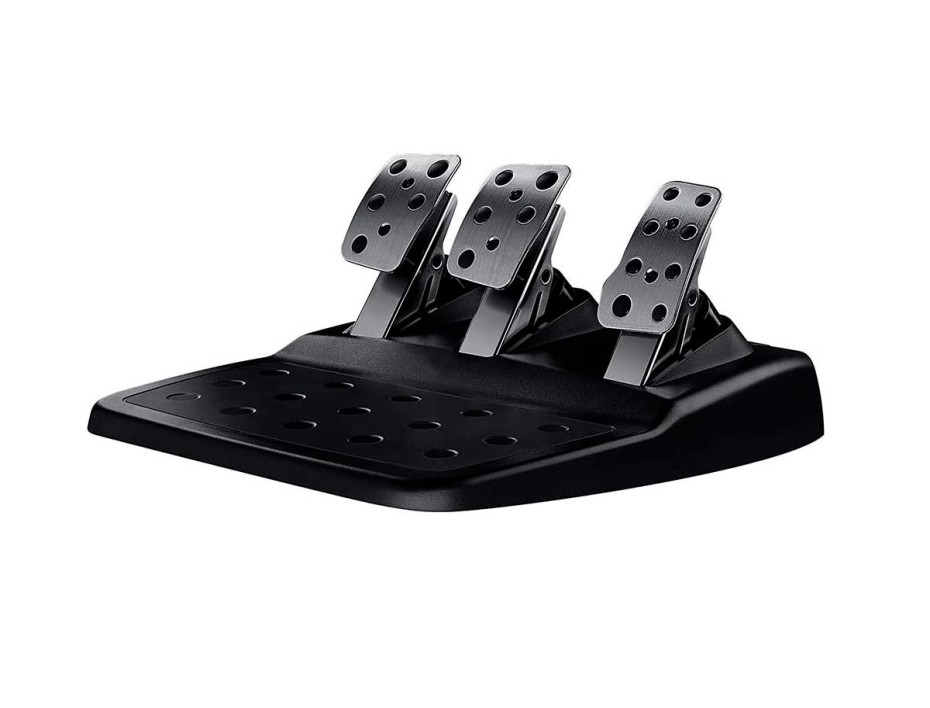 VOLANTE CON PEDAL LOGITECH DRIVING FORCE G29, BOTÓN RUEDA, GIRO DE 900 GRADOS BLOQUEO, SENSOR DE MANEJO, PEDALES DEL FRENO NO LINEAL (941-000110)