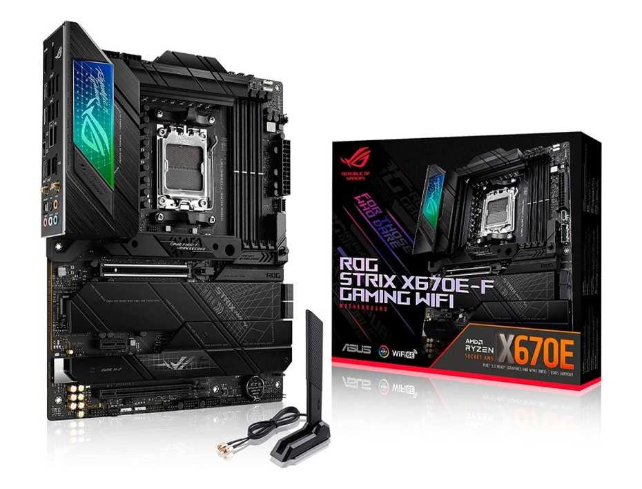 Placa Madre Asus X670e-f Rog Strix Gaming Wifi (90mb1ba0-m0aay0) Socket Am5, Ram Dddr5 Buss 8000oc Mhz, Wifi 6e