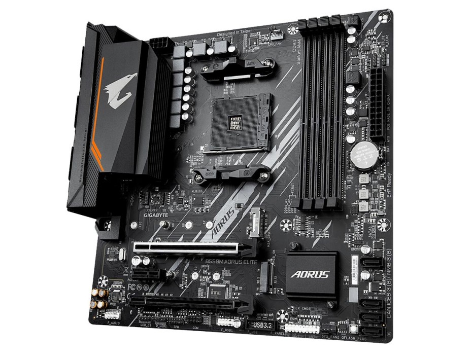 Placa Madre Gigabyte B550m Aorus Elite (b550m Aorus Elite) Socket Am4, Ram Ddr4 Buss 4733oc Mhz