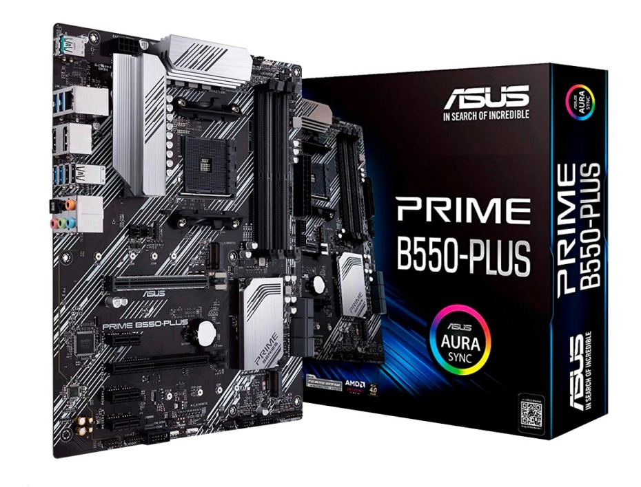 Placa Madre Asus B550-plus Prime (prime B550-plus) Socket Am4, Ram Ddr4 Buss 4400oc Mhz