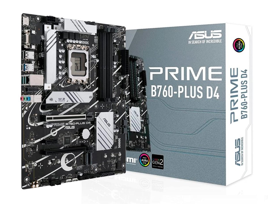 PLACA MADRE ASUS PRIME B760-PLUS D4, PARA PROCESADORES INTEL LGA 1700, MEMORIA DDR4 DE 4GB HASTA 128GB BUSS 5333 MHZ (90MB1CW0-M0AAY0)