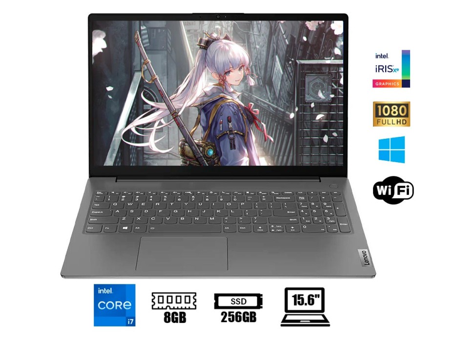 LAPTOP LENOVO CORE I7 1165G7 V15 G2 ITL, PANTALLA 15.6 PULGADAS FHD TN, RAM 8GB, DISCO SOLIDO SSD 256GB, WINDOWS FREE (82KB00G4LM)