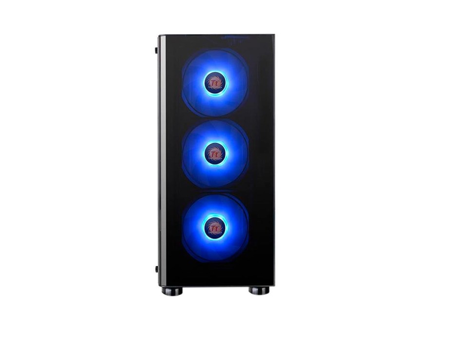 CASE THERMALTAKE V200 TG 600W NEGRO 1 PANEL VIDRIO 3 VENTILADORES ARGB (CA-3K8-60M1WU-02)