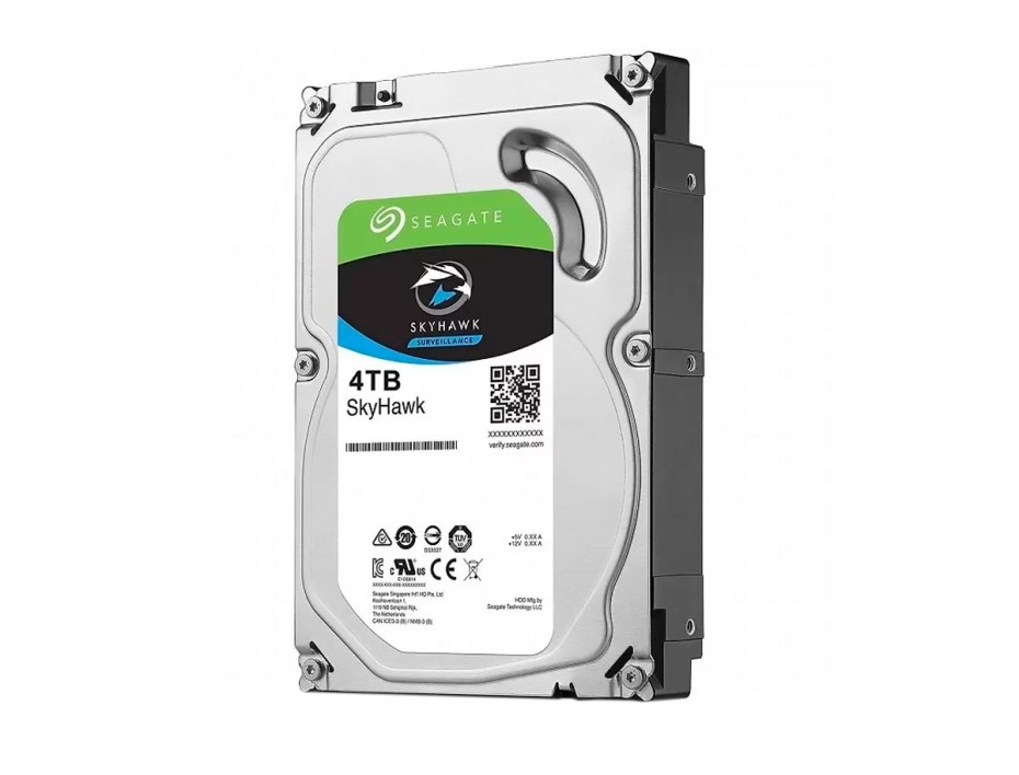 Disco Duro Seagate 4tb Skyhawk (st4000vx016) Cache 256mb, 5400 Rpm, 3.5", Sata 6, Para Video Vigilancia