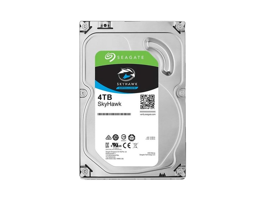Disco Duro Seagate 4tb Skyhawk (st4000vx016) Cache 256mb, 5400 Rpm, 3.5", Sata 6, Para Video Vigilancia